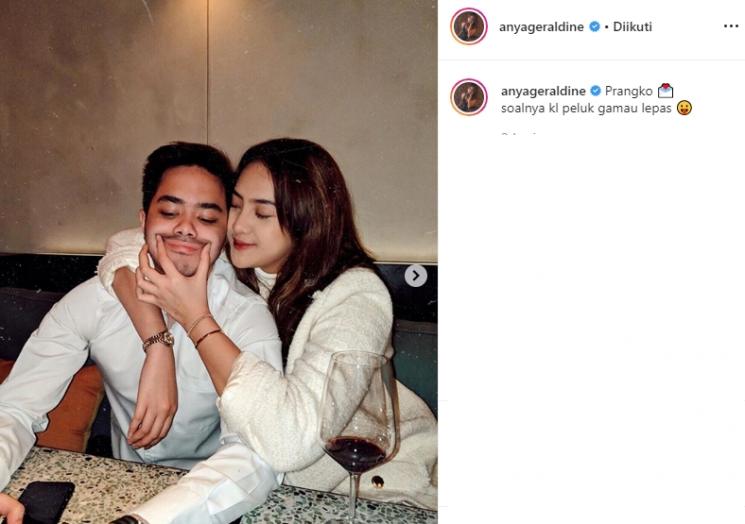 Anya Geraldine dan Ovi Rangkuti (Instagram/@anyageraldine)