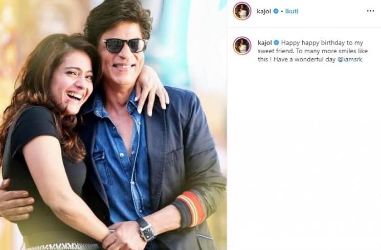 Kajol ucapkan ultah ke Shah Rukh Khan (Instagram/@kajol)