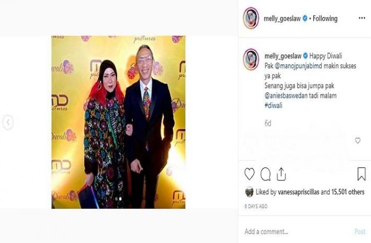 Melly Goeslaw dan Anto Hoed (Instagram @melly_goeslaw)