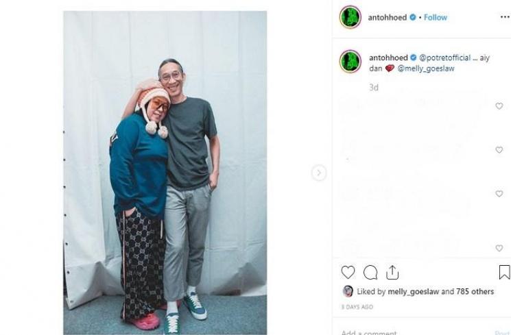 Melly Goeslaw dan Anto Hoed (Instagram @antohhoed)