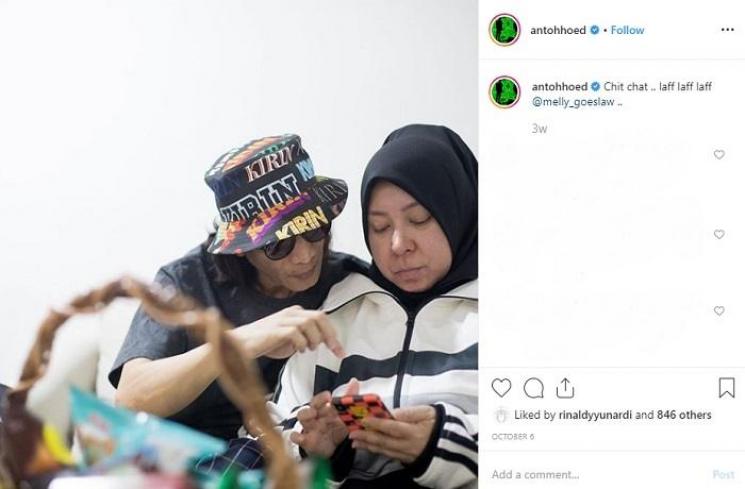 Melly Goeslaw dan Anto Hoed (Instagram @antohhoed)