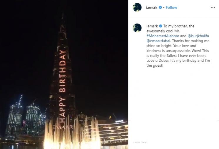 Kejutan ultah Shah Rukh Khan (Instagram/@iamsrk)