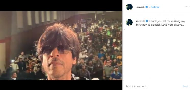 Kejutan ultah Shah Rukh Khan (Instagram/@iamsrk)
