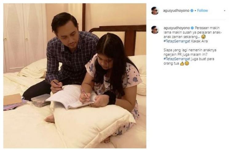 Penampilan Agus Yudhoyono bikin netizen salah fokus! (Instagram/@agusyudhoyono)