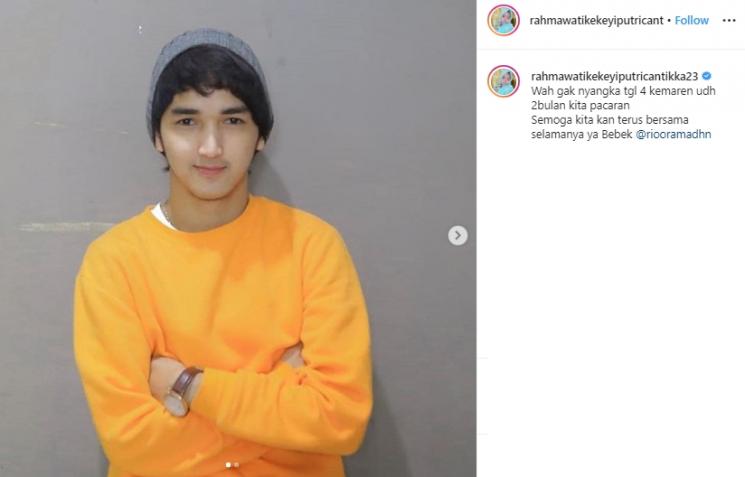 Rio Ramadhan (Instagram/@rahmawatikekeyiputricantikka23)