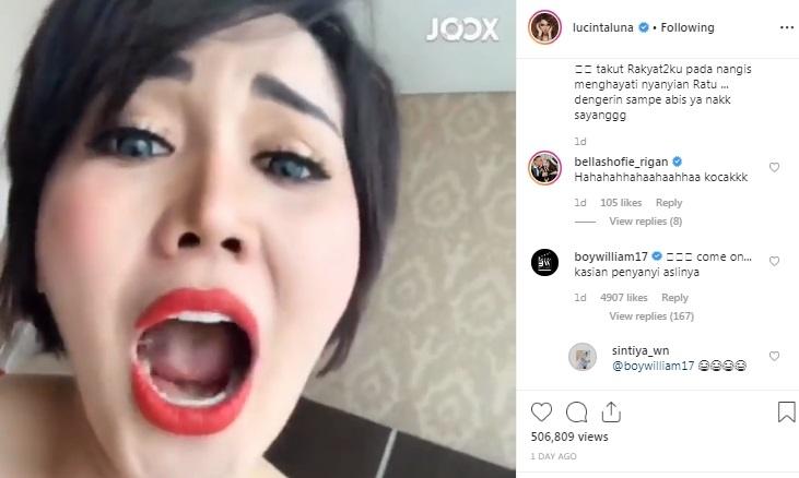 Lucinta Luna amuk Boy William. [capture Instagram]