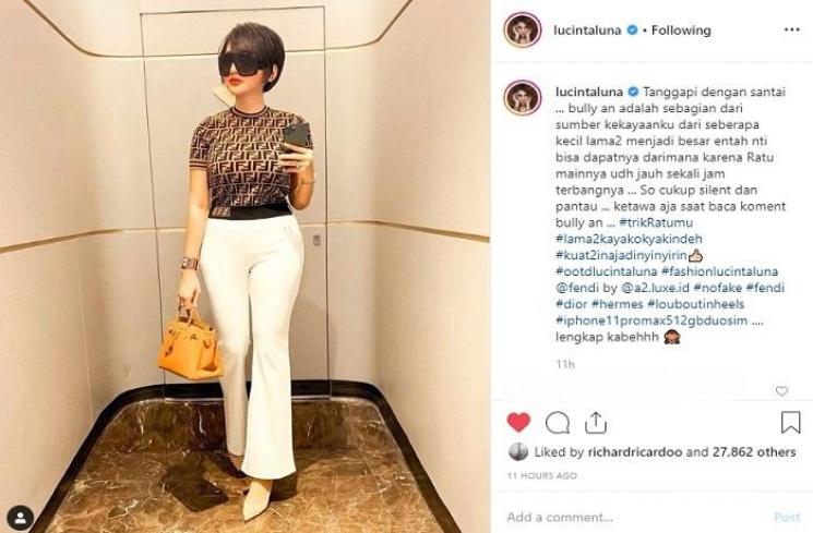 Lucinta Luna curhat soal bullying (Instagram @lucintaluna)3es3
