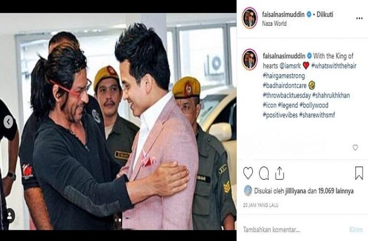 Shah Rukh Khan dan Faisal Nasimuddin (Instagram @faisalnasimuddin)