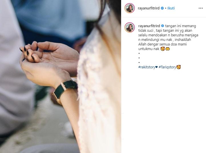 Momen akikah buah hati Raya Kitty (Instagram/@rayanurfitrird)