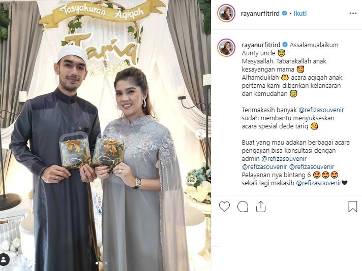 Momen akikah buah hati Raya Kitty (Instagram/@rayanurfitrird)