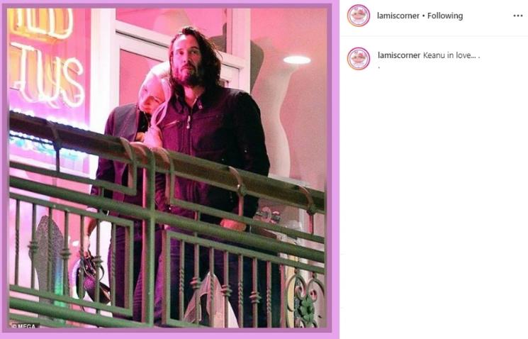 Keanu Reeves dan Alexandra Grant (Instagram/@lamiscorner)