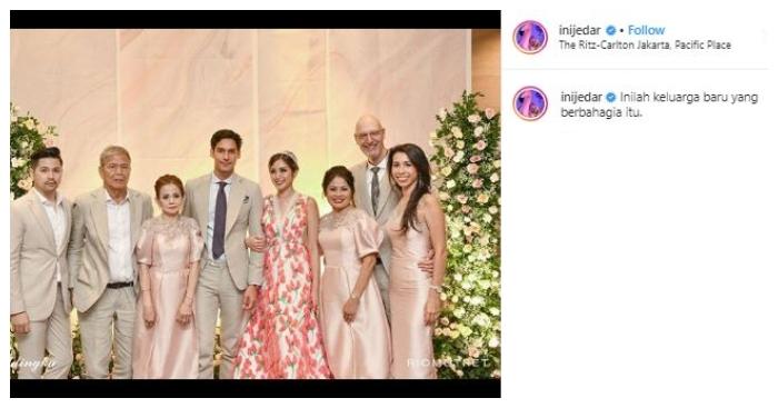Jessica Iskandar dan keluarga Richard Kyle. (Instagram/@inijedar)