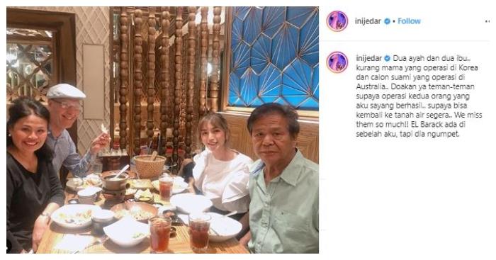 Jessica Iskandar dan keluarga Richard Kyle. (Instagram/@inijedar)