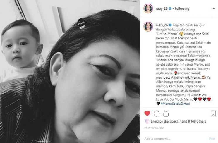 Ani Yudhoyono dan Sakti (Instagram @ruby_26)