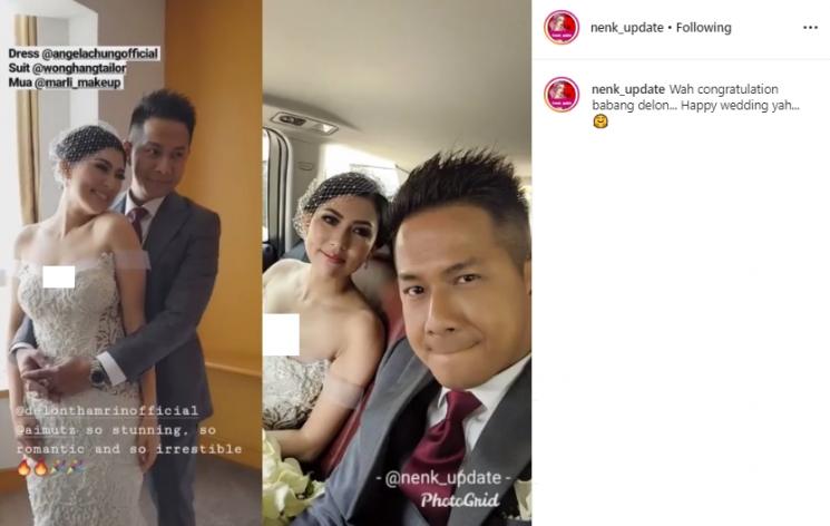 Delon Thamrin menikah lagi (Instagram/@nenk_update)