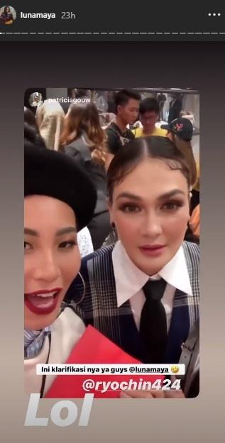 Luna Maya klarifikasi hubungannya dengan Ryochin. (Instagram)