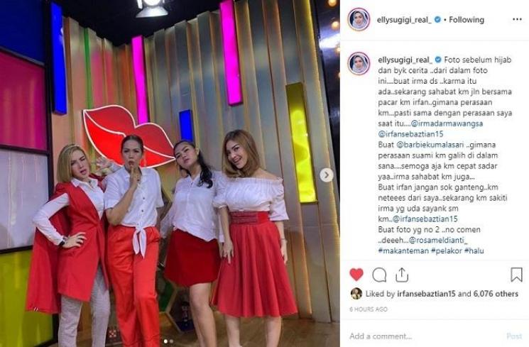 Barbie Kumalasari, Elly Sugigi, Meldi, Irma Darmawangsa (Instagram @ellysugigi_real_)