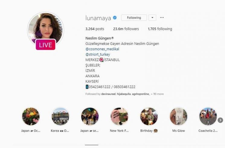 Luna Maya dihack. (Instagram/@Lunamaya)