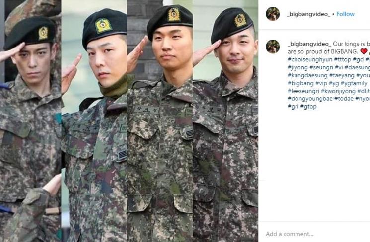 Member BIGBANG keluar wamil (Instagram/@_bigbangvideo_)
