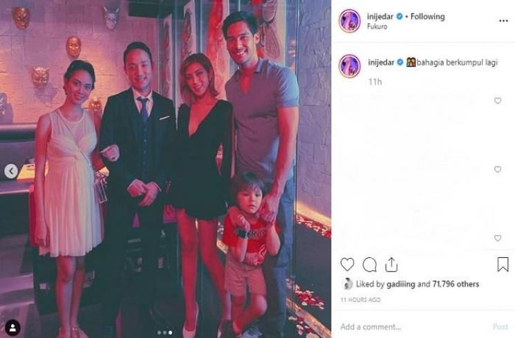 Jessica Iskandar menyambut kedatangan Richard Kyle (Instagram @inijedar)