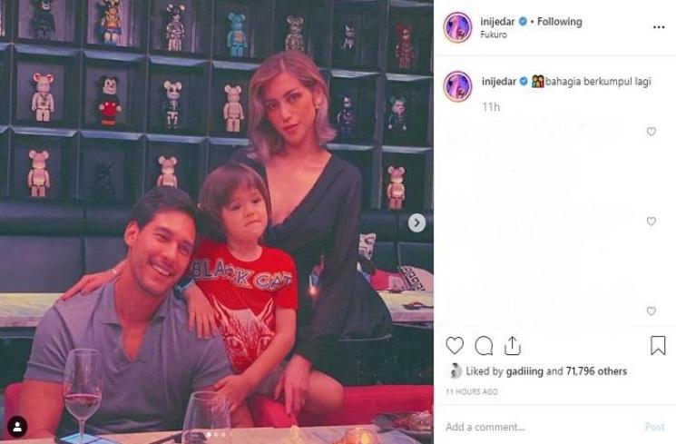 Jessica Iskandar menyambut kedatangan Richard Kyle (Instagram @inijedar)