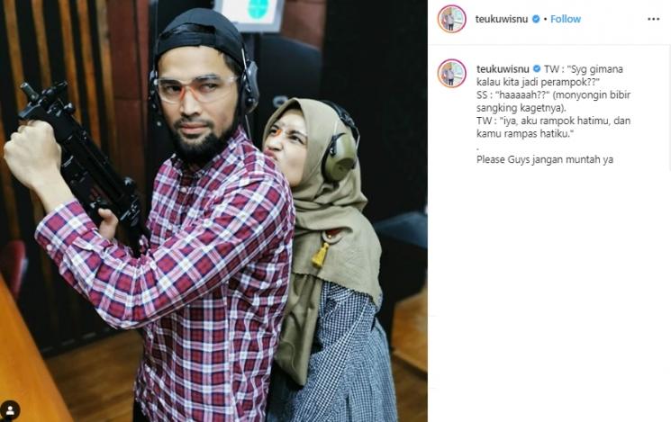 Teuku Wisnu dan Shireen Sungkar (Instagram/@teukuwisnu)