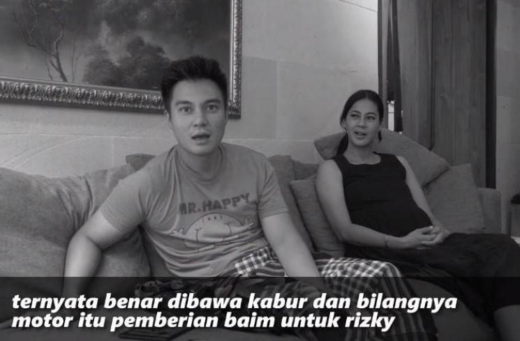 Motor Baim Wong dicuri. (Youtube/BaimPaula)