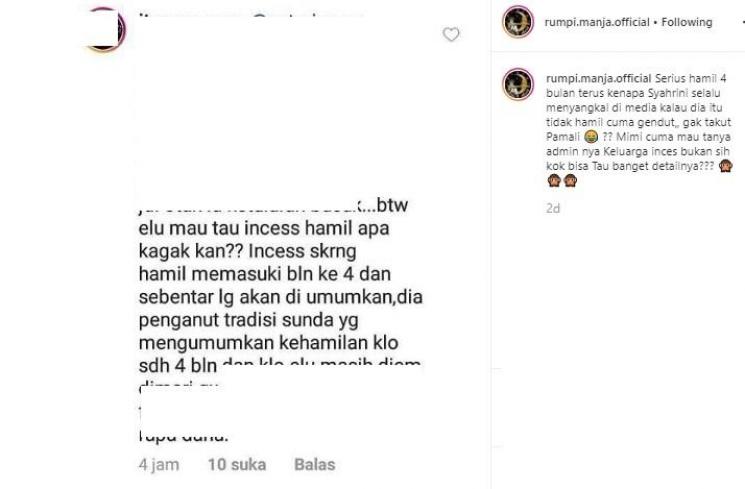 Netizen bocorkan kehamilan Syahrini. (Instagram)