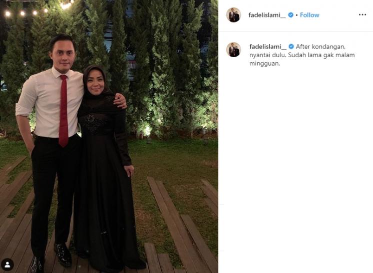 Fadel Islami dan Muzdalifah (Instagram/@fadelislami_)