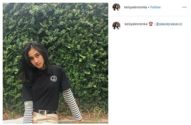 Keisya Levronka. (Instagram/@keisyalevronka)