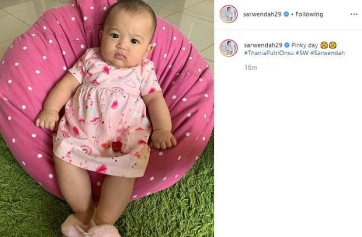 Thania Putri Onsu. (Instagram/@sarwendah29)