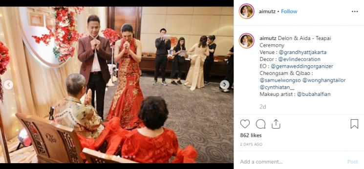 Delon Thamrin dan Aida Chandra (Instagram/@aimutz)
