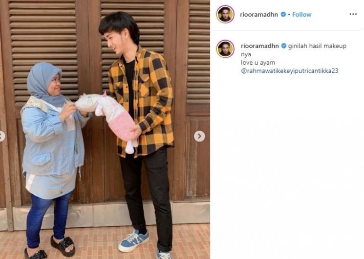 Rio Ramadhan dan Kekeyi (Instagram/@riooramadhn)