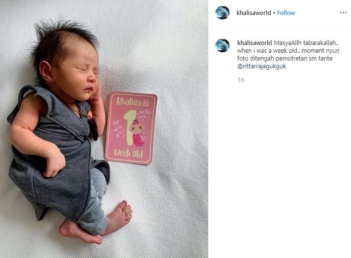 Baby Khalisa, anak Kartika Putri dan Habib Usman bin Yahya. (Instagram/@khalisaworld)