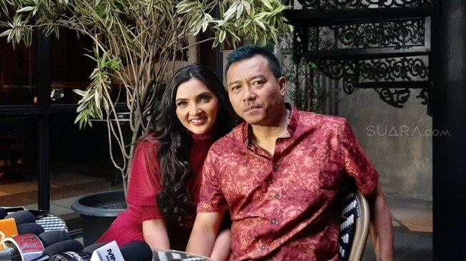 Ashanty dan Anang Hermansyah. (Suara.com/Evi Ariska)
