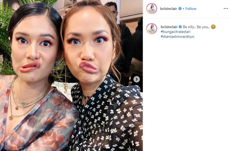 Dian Sastro dan Bunga Citra Lestari (Instagram/@bclsinclair)