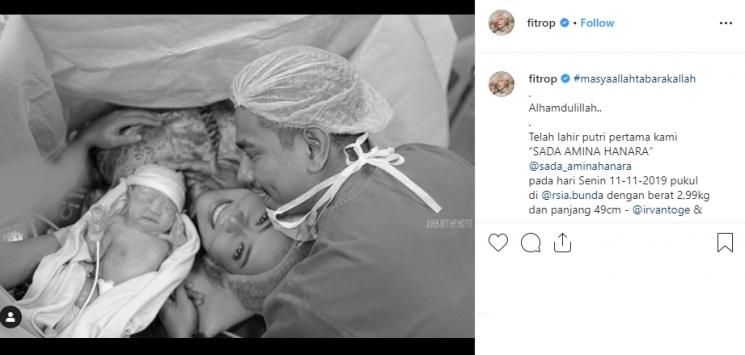Fitri Tropica dan Irvan Hanafi (Instagram/@fitrop)