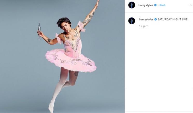 Harry Styles jadi balerina (Instagram/@harrystyles)