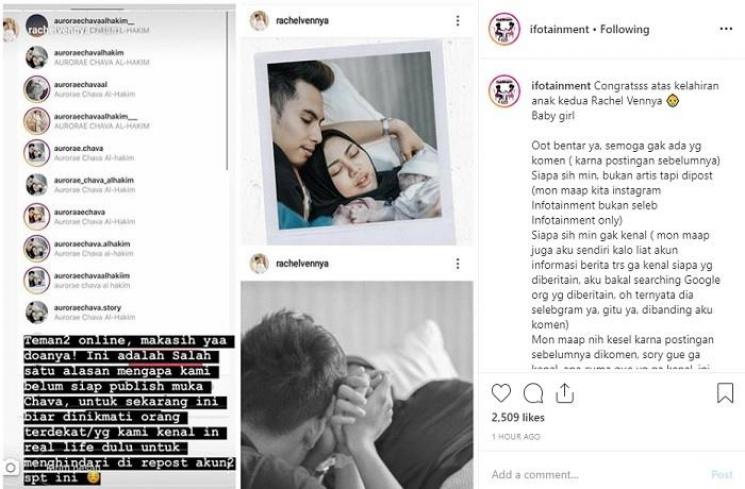 Rachel Vennya beberkan alasan mengapa masih pelit bagikan wajah anaknya (Instagram @ifotainment)