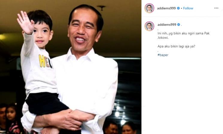 Jokowi dan Jan Ethes (Instagram/@addiems999)