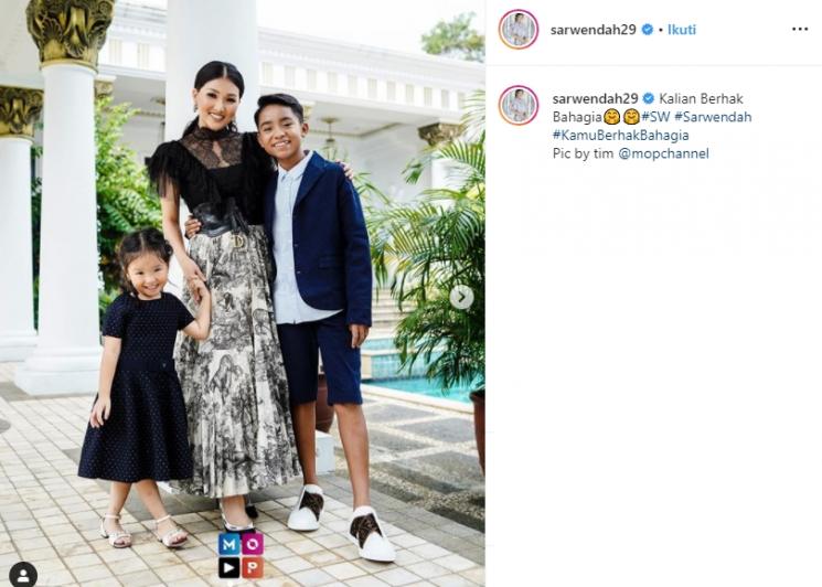 Betrand Peto dan Sarwendah (Instagram/@sarwendah29)