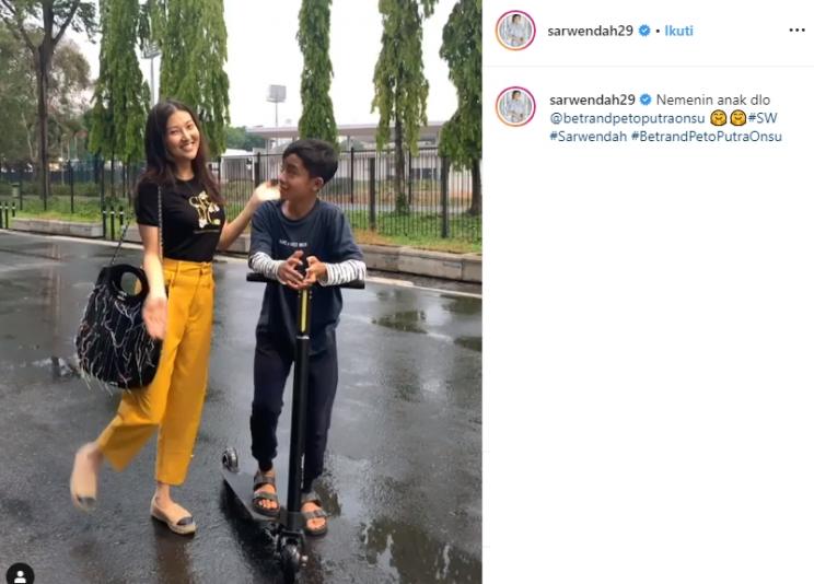 Betrand Peto dan Sarwendah (Instagram/@sarwendah29)