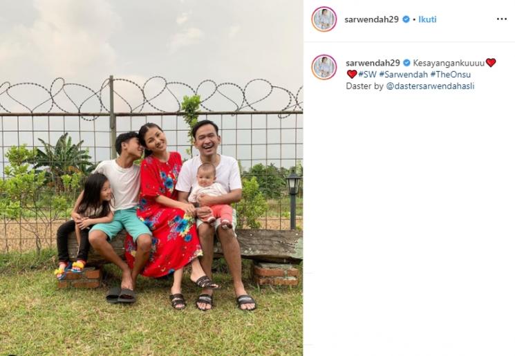 Betrand Peto dan Sarwendah (Instagram/@sarwendah29)