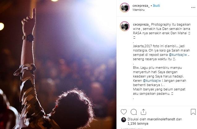 Postingan terakhir Cecep Reza sebelum meninggal dunia. [Instagram]