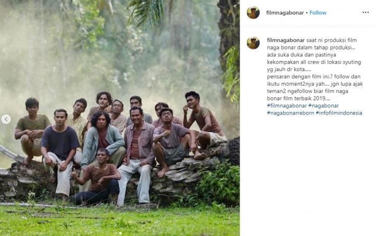 Proses produksi film Naga Bonar Reborn (Instagram/filmnagabonar)