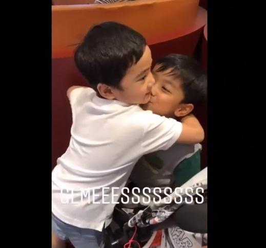 Rafathar temu kangen dengan sepupu-sepupunya. (Instagram/videoladygigi)