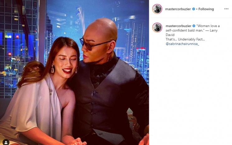 Deddy Corbuzier dan Sabrina Chairunnisa (Instagram/@mastercorbuzier)