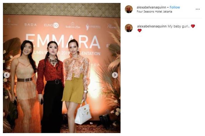 Nia Ramadhani. (Instagram/@alexabelvanaquinn)