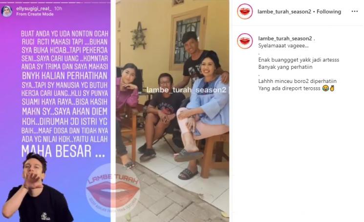 Elly Sugigi (Instagram/@lambe_turah_season2)