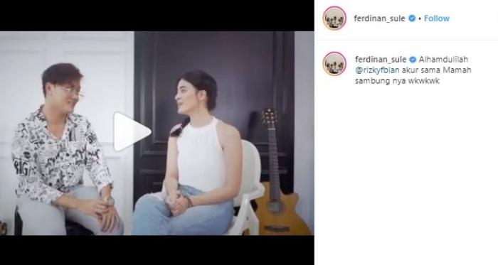 Rizky Febian dan Mawar Eva de Jongh. (Instagram/@ferdinan_sule)